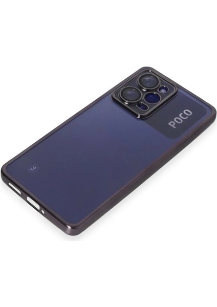 Xiaomi Poco X5 Pro 5g Kılıf Razer Lensli Silikon - Mor Ynsmr