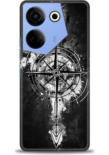 Tecno Camon 20 Pro 5g Kılıf Hd Baskılı Kılıf + Seramik Tam Kaplayan Ekran Koruyucu 85
