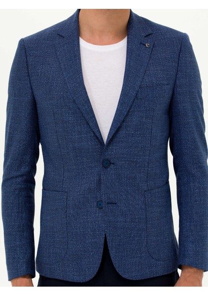 Erkek Lacivert Slim Fit Ceket 50264774-VR033