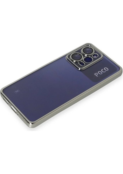 Xiaomi Poco X5 Pro 5g Kılıf Razer Lensli Silikon - Gümüş Ynsmr