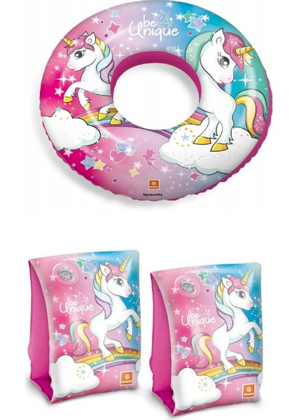 Unicorn Şişme Kolluk + Unicorn Can Simidi 50 cm