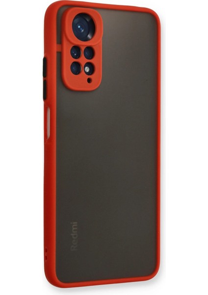 Xiaomi Redmi Note 11 Kılıf Montreal Silikon Kapak - Kırmızı Ynsmr