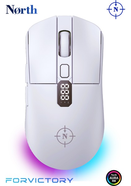 Odin Pro Wl 26.000 Dpı 750 IPS 70G Ultralight Rgb Kablosuz Beyaz Gaming Mouse