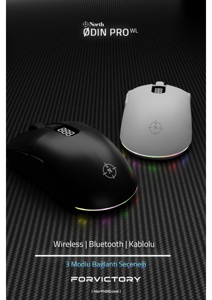 Odin Pro Wl 26.000 Dpı 750 IPS 70G Ultralight Rgb Kablosuz Beyaz Gaming Mouse