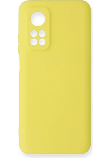 Xiaomi Mi 10T Kılıf Nano Içi Kadife Silikon - Sarı Ynsmr