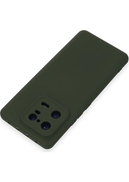 Xiaomi Mi 13 Pro Kılıf Nano Içi Kadife Silikon - Koyu Yeşil Ynsmr modelleri