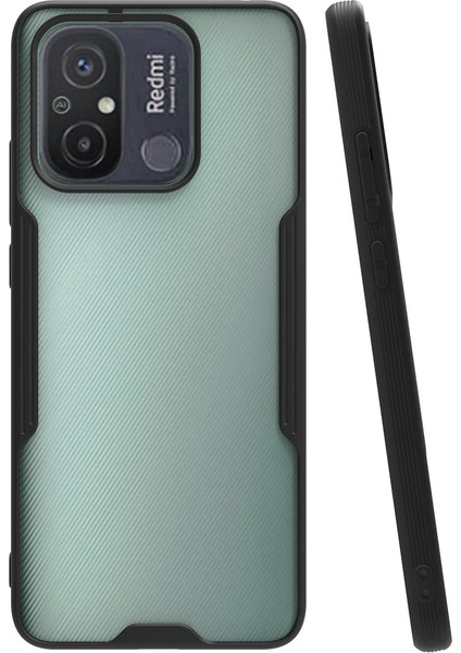 Xiaomi Redmi 12C Kılıf Platin Silikon - Siyah Ynsmr