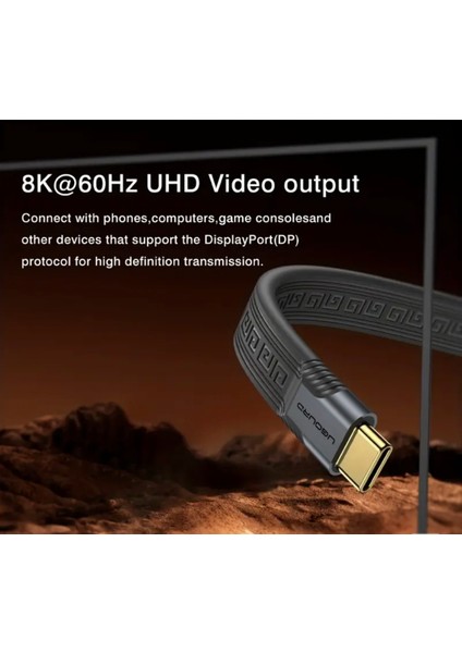 Thunderbolt 4 Usb 4.0 240W 40Gbps 8K 60Hz Type-C Görüntü Aktarım ve Hızlı Şarj Data Kablosu 14-Cm
