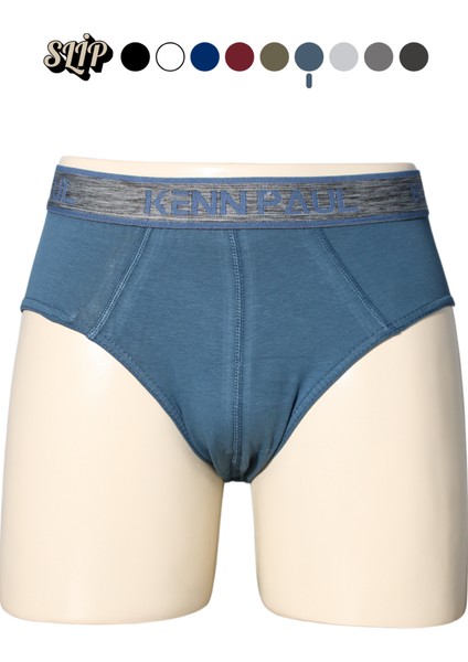 Erkek Düz Pamuklu Indigo Boxer | Slip Boxer