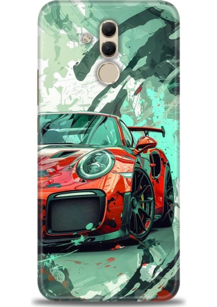 Huawei Mate 20 Lite Kılıf Hd Baskılı Kılıf + Seramik Tam Kaplayan Ekran Koruyucu 109
