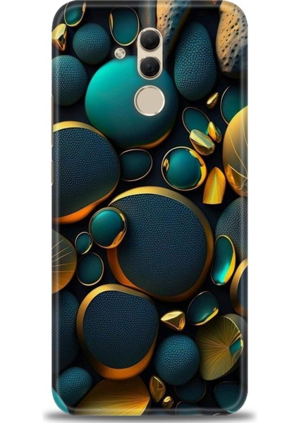 Huawei Mate 20 Lite Kılıf Hd Baskılı Kılıf + Seramik Tam Kaplayan Ekran Koruyucu 345