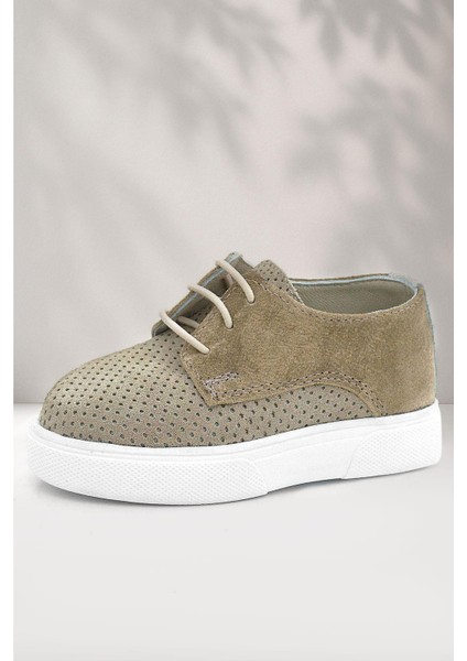 Hakiki Deri Vizon Lastikli Erkek Çocuk Günlük Ayakkabı