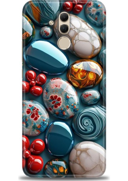 Huawei Mate 20 Lite Kılıf Hd Baskılı Kılıf + Seramik Tam Kaplayan Ekran Koruyucu 349
