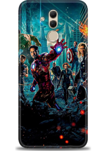 Huawei Mate 20 Lite Kılıf Hd Baskılı Kılıf + Seramik Tam Kaplayan Ekran Koruyucu 100