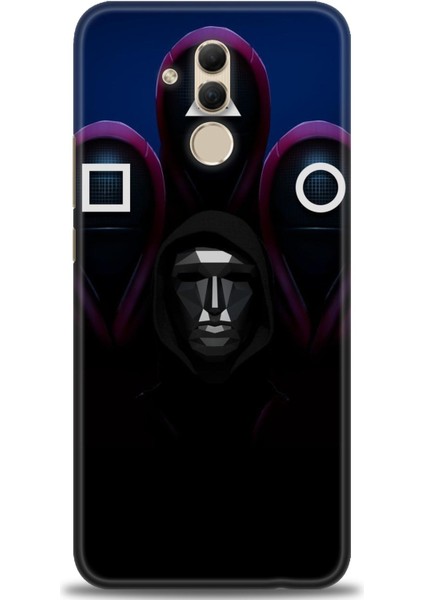 Huawei Mate 20 Lite Kılıf Hd Baskılı Kılıf + Seramik Tam Kaplayan Ekran Koruyucu 283