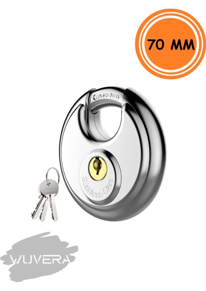Oval 70 mm Kilit – Güvenliği Ciddiye Alanlar Için