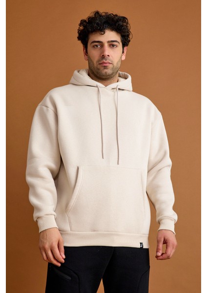 Origin Erkek Hoodie Sweatshirt Bej