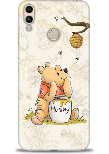 Huawei Honor 8c Kılıf Hd Baskılı Kılıf + Seramik Tam Kaplayan Ekran Koruyucu 53