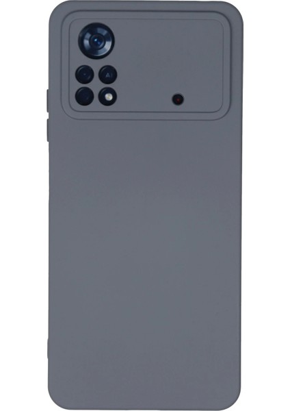 Xiaomi Poco X4 Pro 5g Kılıf Nano Içi Kadife Silikon - Gri Ynsmr
