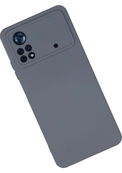 Xiaomi Poco X4 Pro 5g Kılıf Nano Içi Kadife Silikon - Gri Ynsmr