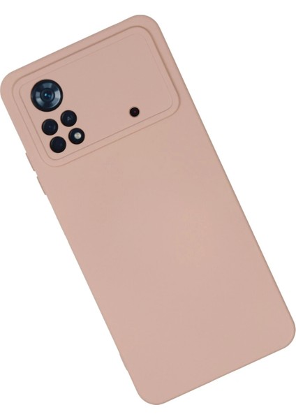 Xiaomi Poco X4 Pro 5g Kılıf Nano Içi Kadife Silikon - Pudra Ynsmr
