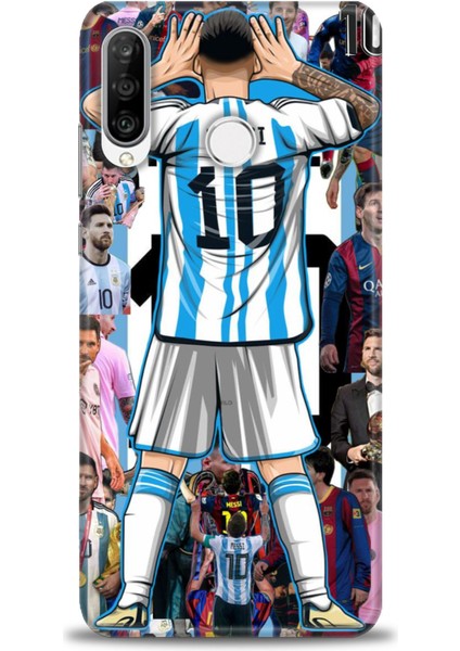 Huawei P30 Lite Kılıf Hd Baskılı Kılıf + Seramik Tam Kaplayan Ekran Koruyucu 17