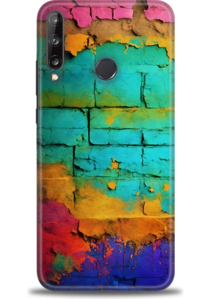 Huawei P40 Lite E Kılıf Hd Baskılı Kılıf + Seramik Tam Kaplayan Ekran Koruyucu 437