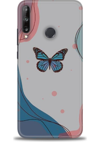 Huawei P40 Lite E Kılıf Hd Baskılı Kılıf + Seramik Tam Kaplayan Ekran Koruyucu 185