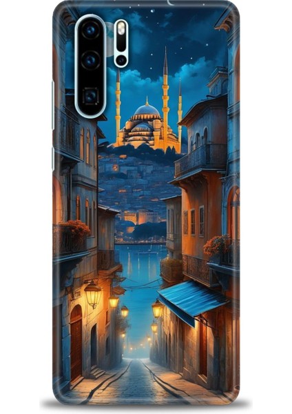 Huawei P30 Pro Kılıf Hd Baskılı Kılıf + Seramik Tam Kaplayan Ekran Koruyucu 221
