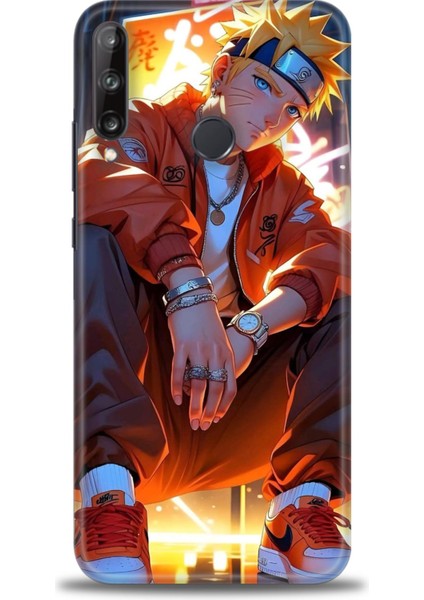 Huawei P40 Lite E Kılıf Hd Baskılı Kılıf + Seramik Tam Kaplayan Ekran Koruyucu 252