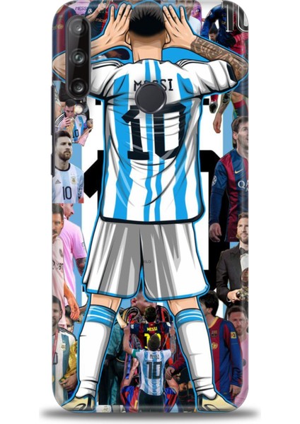 Huawei P40 Lite E Kılıf Hd Baskılı Kılıf + Seramik Tam Kaplayan Ekran Koruyucu 17