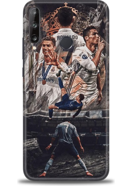 Huawei P40 Lite E Kılıf Hd Baskılı Kılıf + Seramik Tam Kaplayan Ekran Koruyucu 10