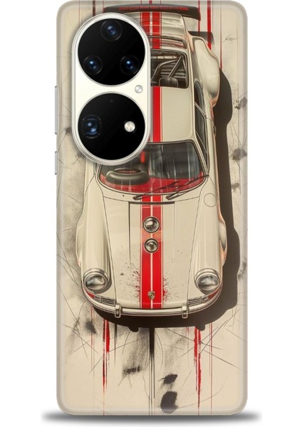 Huawei P50 Pro Kılıf Hd Baskılı Kılıf + Seramik Tam Kaplayan Ekran Koruyucu 485