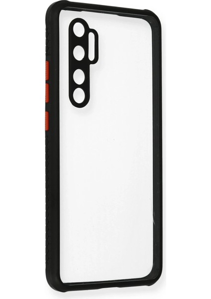 Xiaomi Mi Note 10 Lite Kılıf Miami Şeffaf Silikon - Siyah Ynsmr