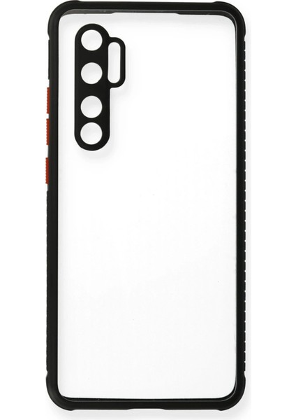 Xiaomi Mi Note 10 Lite Kılıf Miami Şeffaf Silikon - Siyah Ynsmr