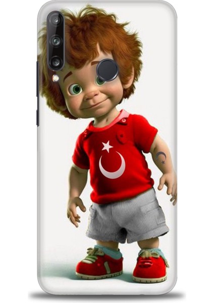 Huawei P40 Lite E Kılıf Hd Baskılı Kılıf + Seramik Tam Kaplayan Ekran Koruyucu 247