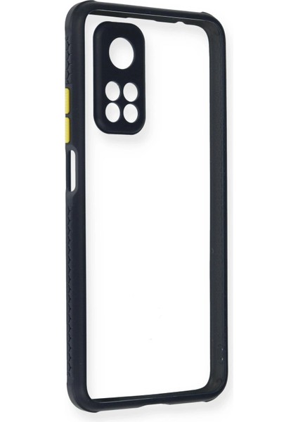 Xiaomi Mi 10T Pro Kılıf Miami Şeffaf Silikon - Lacivert Ynsmr
