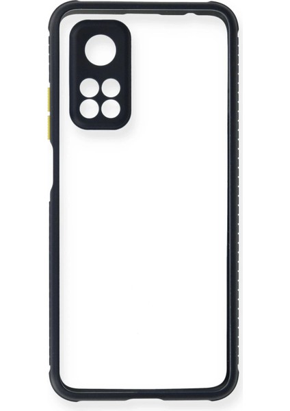 Xiaomi Mi 10T Pro Kılıf Miami Şeffaf Silikon - Lacivert Ynsmr