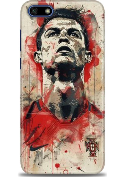 Huawei Y5 2018 Kılıf Hd Baskılı Kılıf + Seramik Tam Kaplayan Ekran Koruyucu 5