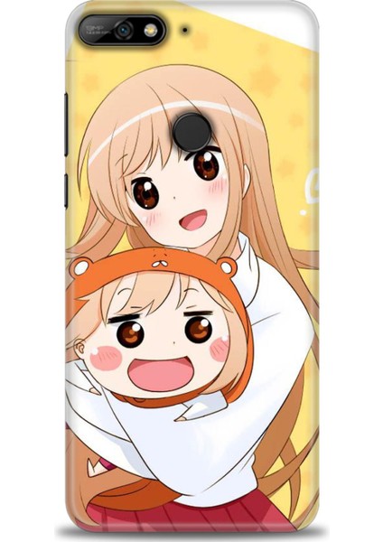 Huawei Y7 2018 Kılıf Hd Baskılı Kılıf + Seramik Tam Kaplayan Ekran Koruyucu 498