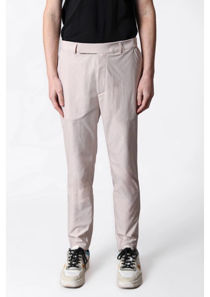 Isaora Regular Fit Normal Bel Düz Paça Su Itici Pantolon Erkek Pantolon ISR5111 Bej