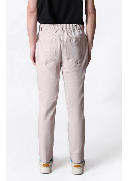 Isaora Regular Fit Normal Bel Düz Paça Su Itici Pantolon Erkek Pantolon ISR5111 Bej