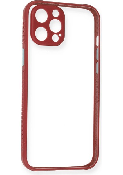 Apple iPhone 12 Pro Kılıf Miami Şeffaf Silikon - Fuşya Ynsmr
