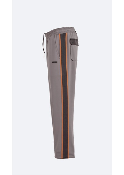 Isaora Şerit Detaylı Streç Relaxed Fit Normal Bel Düz Paça Jogger Pantolon Erkek Pantolon M24S5404 Nrd