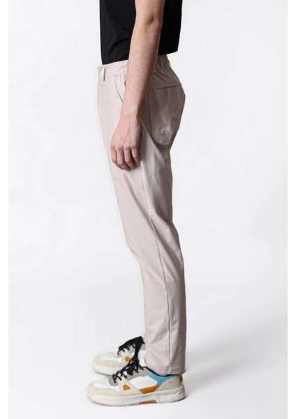 Isaora Regular Fit Normal Bel Düz Paça Su Itici Pantolon Erkek Pantolon ISR5111 Bej fırsatları