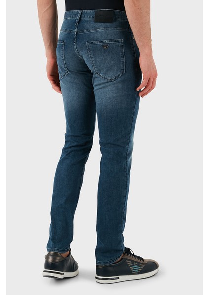 Streç Pamuklu Slim Fit Normal Bel Düz Paça Jeans Erkek Kot Pantolon EM000121 AF14121 MB002 indirimleri