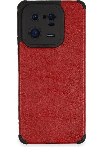 Xiaomi Mi 13 Pro Kılıf Loop Deri Silikon - Kırmızı Ynsmr
