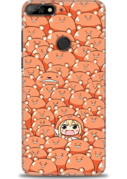 Huawei Y7 2018 Kılıf Hd Baskılı Kılıf + Seramik Tam Kaplayan Ekran Koruyucu 500