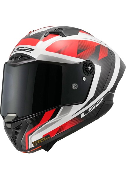 Thunder Karbon Gp Aero Raute Beyaz-Kırmızı Kask