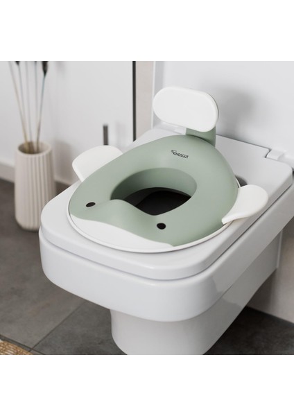 Balina Tasarımlı Çocuk Klozet Adaptörü Kaymaz, Ergonomik, Zararsız Malzeme fiyatları